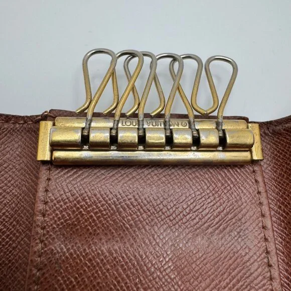 Louis Vuitton Six-Key Multicles Holder Signature Monogram Canvas Brown One Size - Picture 7 of 14